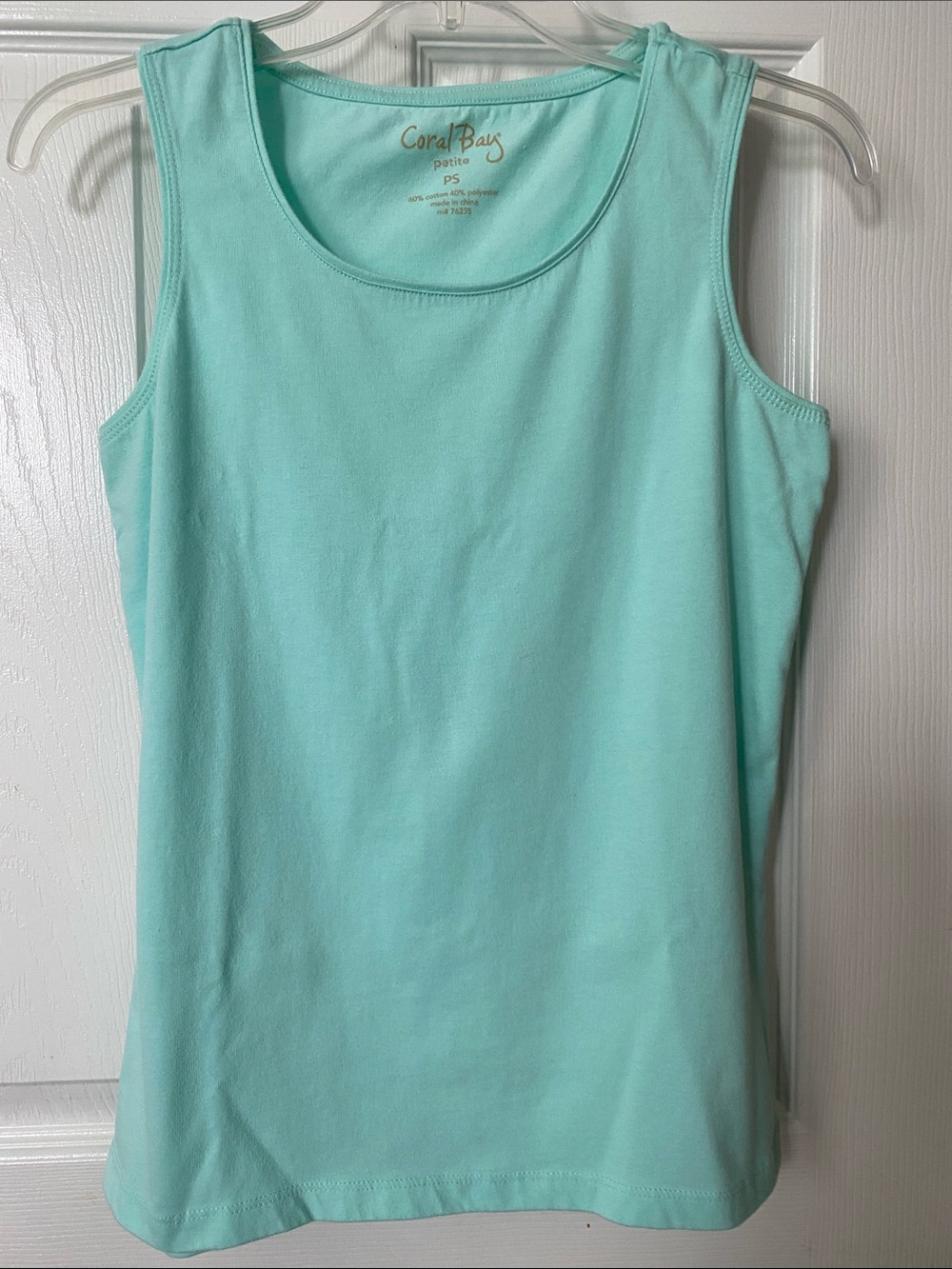 Coral Bay Mint Tank Top - Soft Scoop Neck Women's Shell